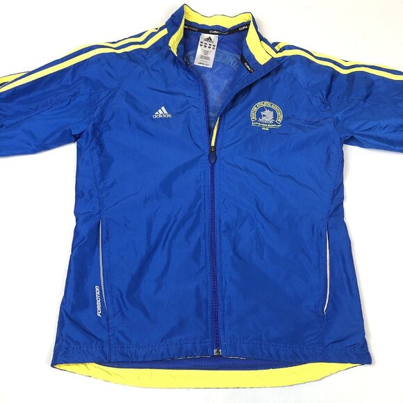 Adidas Womens Boston Marathon 2009 Blue Embroidiered Zip Jacket Size Medium - Picture 4 of 11